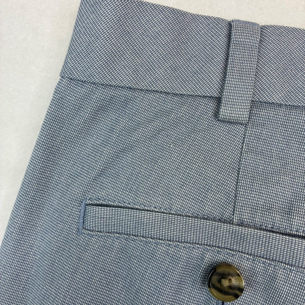 Brooks Brothers Milano Pants Mens 36x30‎ Blue Grey Supima Cotton Stretch Chino - Picture 7 of 10